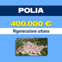 Logo Polia: 400.000 € e rigenerazione urbana, immagine di edifici fatiscenti in via di riqualificazione