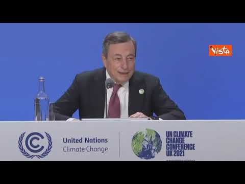 Cop26, Draghi: "Su cambiamenti climatici non ci sono Paesi innocenti e Paesi colpevoli"