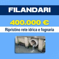 Immagine di una pompa ostruita: girante e condotta danneggiate, lato fontana. Ripristino rete idrica e fognaria da Filandari.