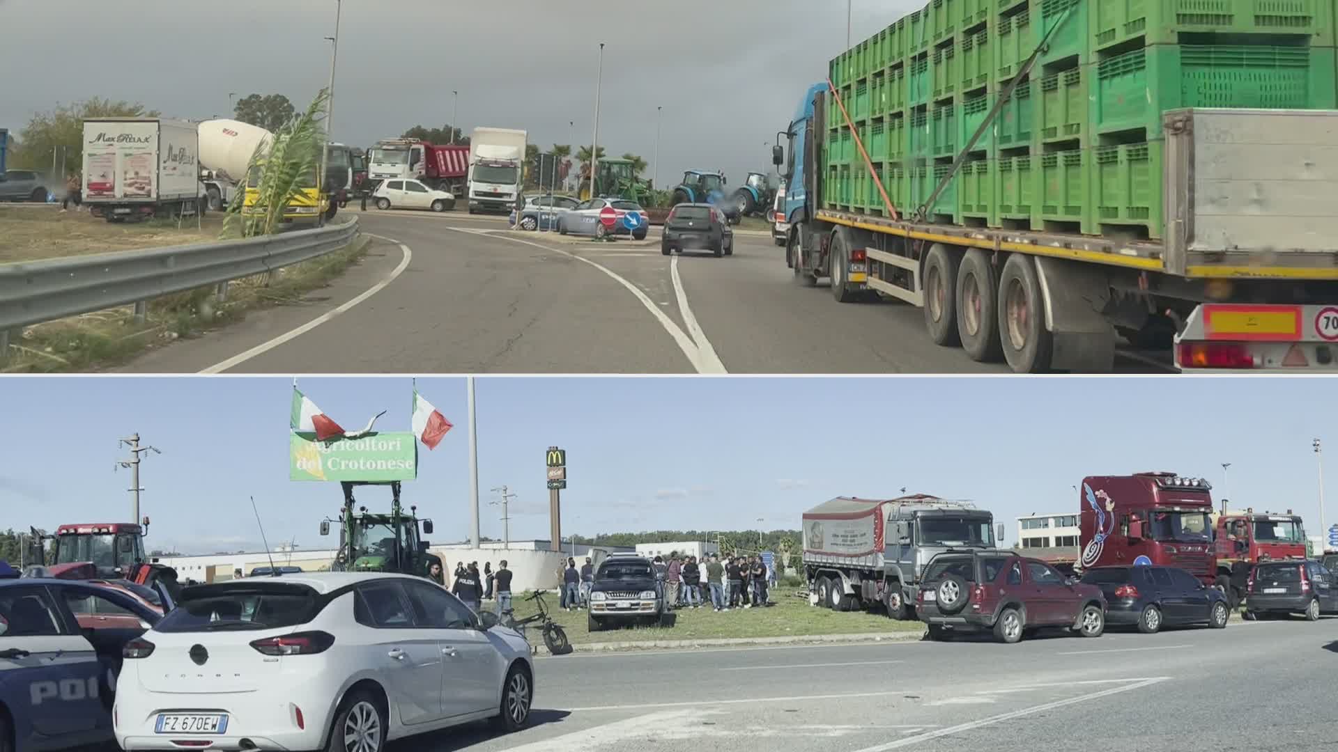 Protesta degli autotrasportatori: liberata la SS 106 nel Crotonese