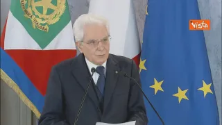 Mattarella: «Tra otto mesi il mio incarico termina, potrò riposarmi» (VIDEO)