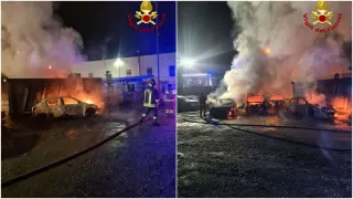 Incendio in autonoleggio a Vibo Valentia: si ipotizza la matrice dolosa