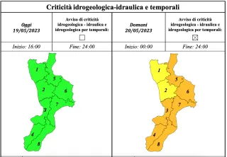 METEO | Maltempo in Calabria: diramata allerta arancione e gialla per sabato 20 maggio