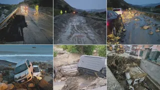 Maltempo, bomba d'acqua a Melito Porto Salvo: strade invase dal fango