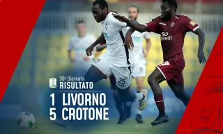 Calcio, il Crotone vince a Livorno e vede da vicinissimo la Serie A