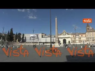 Roma si sveglia in zona rossa, le immagini della Capitale deserta