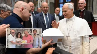 Sacco firma la nuova cintura della Madonna dell'Assunta di Castellace: l'opera benedetta da Papa Leone