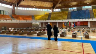 L'omaggio del presidente Mattarella alle vittime del naufragio avvenuto a Steccato di Cutro