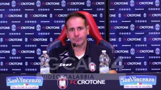 CALCIO | Zauli (Fc Crotone): «Andiamo a Catania per dimostrare il nostro valore» (VIDEO)