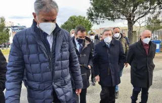 Il ministro Giovannini in visita al porto di Gioia Tauro: "È il più strategico d'Italia"