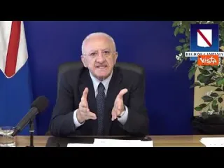 De Luca: "Sfido il Governo a dare ai campani le stesse risorse del Nord per la sanità"