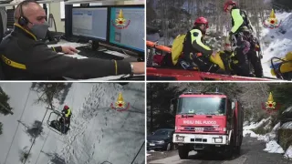 Conclusa a Gambarie esercitazione dei Vigili del Fuoco con l'uso di sistemi di comunicazione satellitare (VIDEO)