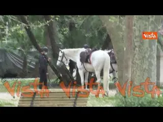 Pasquetta a Roma, il parco di Vila Borghese semivuoto tra i controlli da zona rossa
