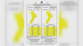 Maltempo, diramata allerta gialla sulla Calabria per sabato e domenica