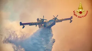 Calabria ancora in fiamme: cinque richieste di soccorso con canadair