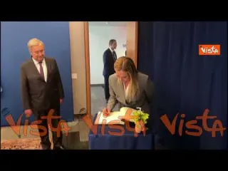 Meloni all'Assemblea generale Onu incontra Guterres, ecco la stretta di mano fra i due