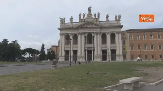Roma, il Primo Maggio nei giorni del Coronavirus: piazza San Giovanni è semi-deserta (VIDEO)