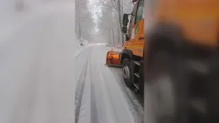 Neve nel Vibonese: a lavoro mezzi spargisale e spazzaneve dell'Anas