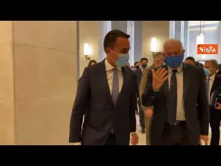 Di Maio incontra l'Alto rappresentante dell'Unione europea degli affari esteri Borrell. Le immagini