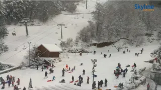 VIDEO | Temperature in calo e Sila imbiancata: a Villaggio Palumbo si ritorna a sciare
