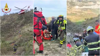 Trattore nella scarpata nel Crotonese: indagano i Carabinieri