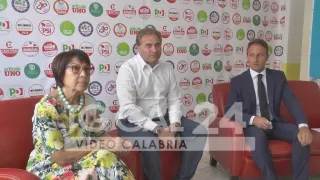 VIDEO | Regionali, De Luca (Pd) in Calabria a supporto della Bruni: «Massimo sostegno politico»
