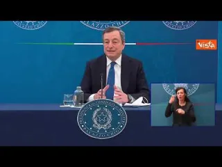 La conferenza stampa di Draghi in 150 secondi