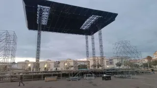 Capodanno Rai a Catanzaro: iniziati i lavori per il grande palco (FOTO)