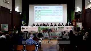 VIDEO | Sbarra (Cisl) a Palmi: «Ss 106 priorità, ponte sullo Stretto grande sfida»