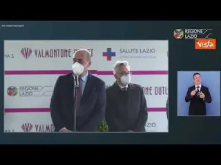 Zingaretti: "A Valmontone il centro vaccini drive-in più grande d'Italia"