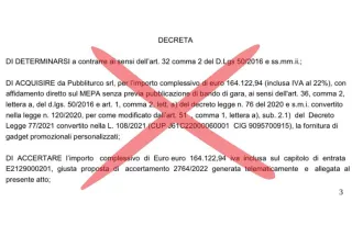 Regione Calabria, 164mila euro per l'acquisto di gadget: Occhiuto revoca la determina e rimuove la dirigente