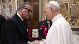 La Trinità di Gioacchino da Fiore arriva a Papa Leone XIV grazie all'orafo Spadafora