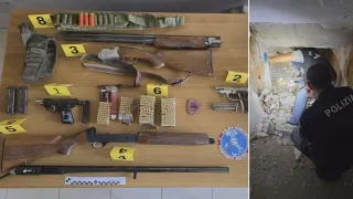 Blitz della Polizia a Catanzaro: sequestrate armi, munizioni e sostanza da taglio