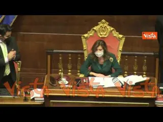 Tre anni fa Casellati eletta prima presidente Senato donna. L’applauso dell’Aula