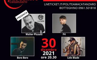 "La notte piccante" si avvia al gran finale: al Politeama il concerto di Boro Boro, Lele Blade ed F4