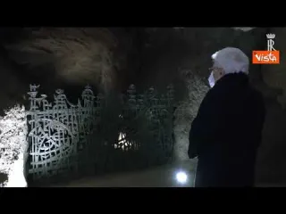 Fosse Ardeatine, le immagini dell'omaggio del Presidente Mattarella