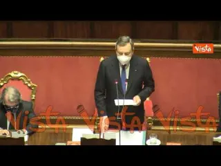 Draghi al Senato: “Grande soddisfazione partecipazione Biden a Consiglio europeo”