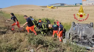 Incidente stradale nel Crotonese: trasportato ferito in elisoccorso