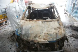 Trovato nel Vibonese un cadavere carbonizzato all'interno di un'auto data alle fiamme