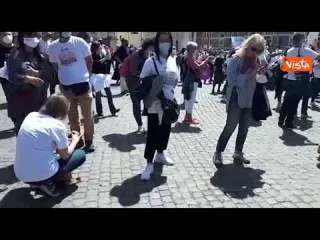 Comitato Cura Domiciliare, il presidio a piazza del Popolo a Roma