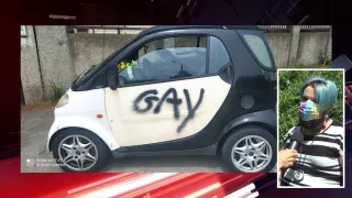 VIDEO | Gli "rinfacciano" la sua omosessualità imbrattandogli l'auto: Davide risponde all'atto omofobo