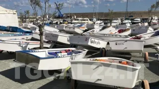 Vela, primo giorno della Carnival Race a Crotone: barche a terra per il forte vento (VIDEO)