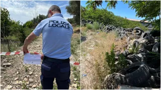 Sequestrate due discariche a cielo aperto da 300 m² a Catanzaro
