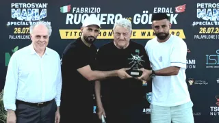 Il Riccio di Calabria consegnato ai fratelli Petrosyan e Fabrizio Ruggiero