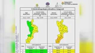 Maltempo, diramata allerta arancione e gialla in Calabria per il 9 febbraio: scuole chiuse a Reggio