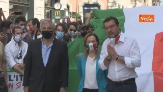 "L'Italia che non si arrende": manifestazione a Roma del centrodestra (VIDEO)
