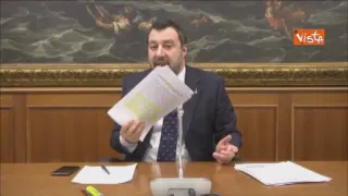 Salvini: «Se decreto cambia noi ci siamo, altrimenti non firmiamo cambiali in bianco» (VIDEO)