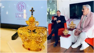 Gerardo Sacco realizza le nuove corone della Madonna del Rosario di Falerna