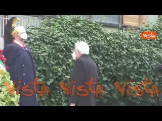 Rapimento Moro, Mattarella rende omaggio alla lapide di Via Fani. Le immagini