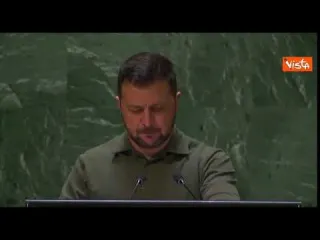Applauso per Zelensky all'Onu prima dell'intervento all'Assemblea generale